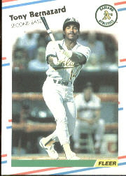 1988 Fleer Baseball Cards      275     Tony Bernazard